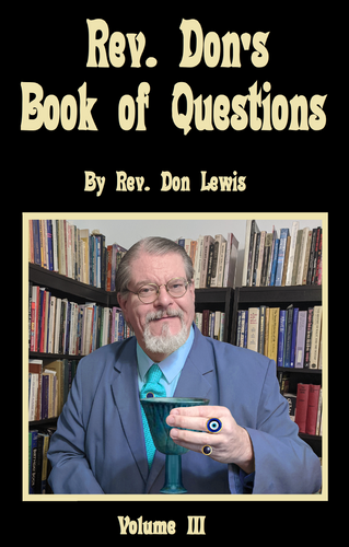 Rev. Don's Book of Questions, Vol. 3, paperback available for pre-order