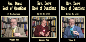 Rev. Don's Book of Questions Three Volume Set -available for pre-order