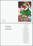 Printable Yule Card - Father Yule