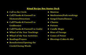 Ritual Recipe Starter Deck - 36 Cards - Print Version (Pre-order)