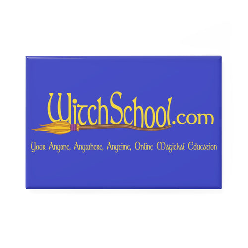 Witch School Button Magnet, Rectangle (1 & 10 pcs)