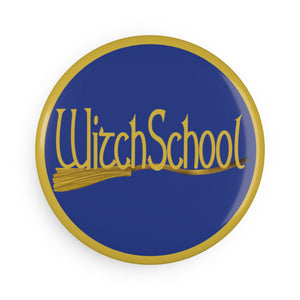 Witch School Button Magnet, Round (1 & 10 pcs)